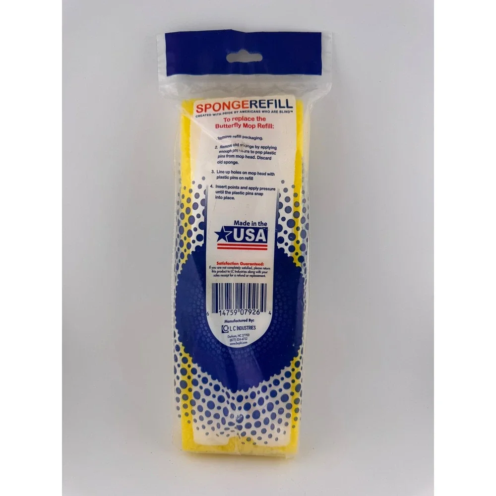 SPONGEReFILL absorbent cellulose sponge refill type 0 made‎ in USA